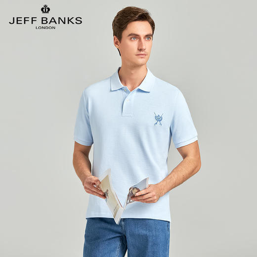 清仓【英国高端男装】JEFF BANKS 珠地棉网孔POLO衫 JBP2023001  纯色简洁 时尚百搭 简约版型 商务休闲通勤 商品图13