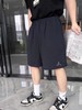 巴黎家双B刺绣男女款纯棉毛圈松紧腰抽绳短裤 商品缩略图2