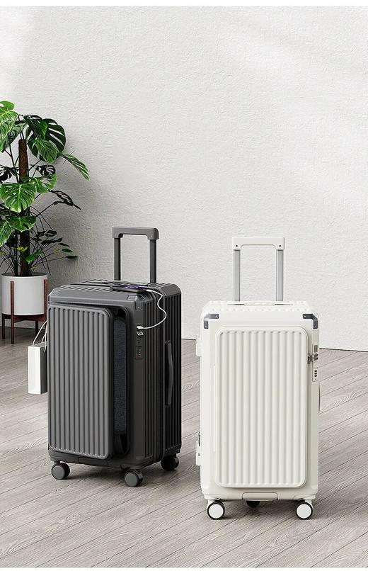 翻盖侧开口可扩容PC行李箱 | 1:9大深仓，4CM扩充层，短途出差/旅行一个箱子全搞定 商品图7