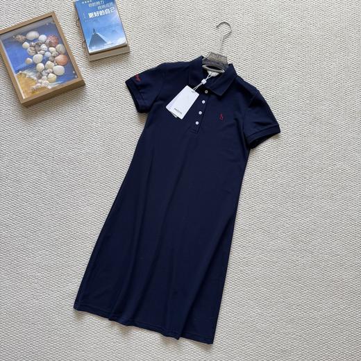 Hazzys哈吉斯夏季女装时尚短袖POLO连衣裙女士休闲通勤针织裙潮流 柜售同款 商品图6