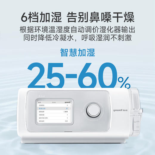 鱼跃825Auto双水平全自动睡眠呼吸机打呼噜家医用憋气呼吸暂停止鼾 商品图5