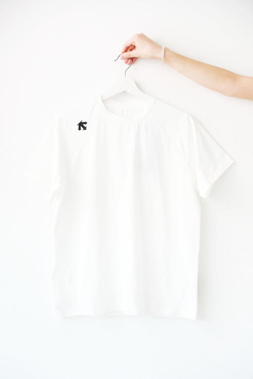 速干网球tee，户外运动半袖。圆领弹力会呼吸正肩短袖t恤E042768 商品图4