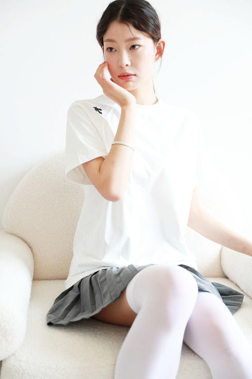 速干网球tee，户外运动半袖。圆领弹力会呼吸正肩短袖t恤E042768 商品图12