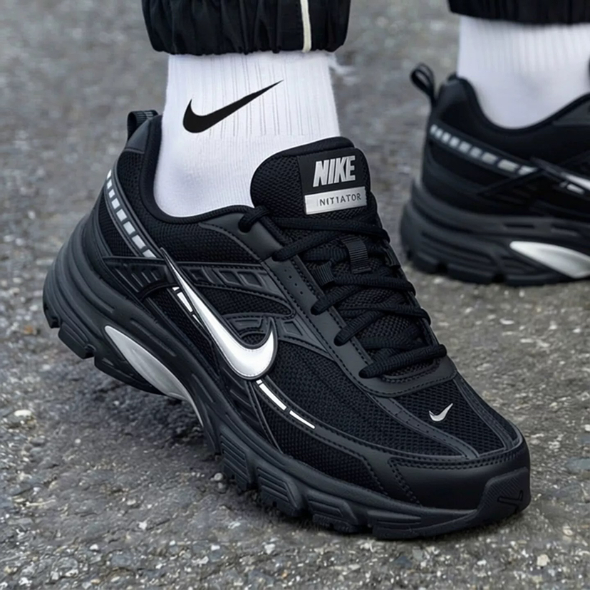 XY｜NIKE 复古休闲低帮跑步鞋男款黑色 IB4595-001