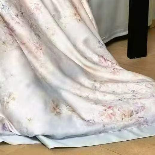 10楼 恐龙 兰精天丝印花四件套 霁月-兰 200*230cm/220*240cm 吊牌价2280-2380元 活动价599-699元 商品图1