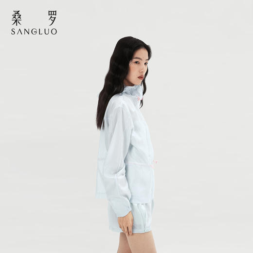 【夏日必备】桑罗桑蚕丝防晒衣女款UPF50+透气散热凉感运动骑行外套 商品图9
