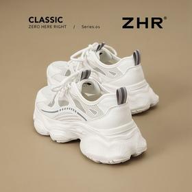 ZHR厚底【5.5cm】增高老爹鞋女透气网面休闲女鞋轻便薄款运动女鞋