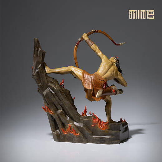 铜师傅 《远古传说之后羿射日》客厅桌面家居装饰品铜摆件 商品图4
