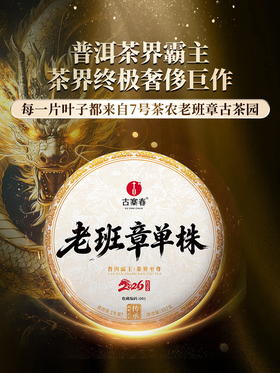 【老班章单株】春茶预售2026年重磅升级为单株树龄更大工艺更优异，持续加码傲视来袭，茶界鼎级老班章，357克/饼 7饼/提