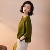 西子/春不晚25姆米桑蚕丝桑波缎七分袖衬衫上衣/SYYH0169 商品缩略图4