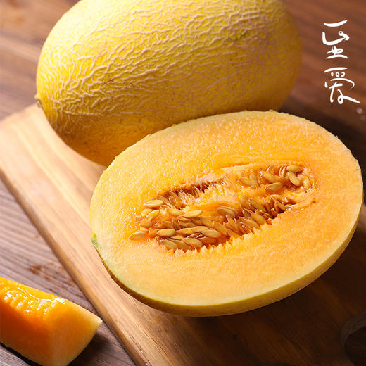 新疆至爱哈密瓜 脆甜多汁 绿色食品认证 一藤一瓜 国货之光 黄皮黄肉 现摘现发 商品图10