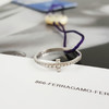 【95新】Tiffany & Co.蒂芙尼白金窄版满钻T型线圈戒指52号女士200426TJ16 商品缩略图1