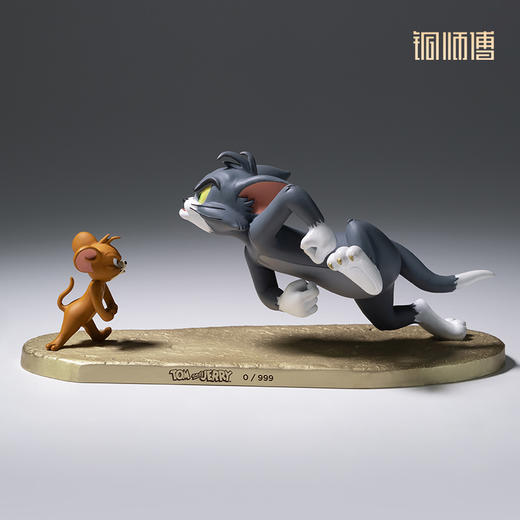 铜师傅 正版授权《猫和老鼠》D款 限量手办 桌面铜摆件家居工艺品 商品图2