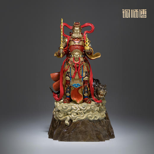 铜师傅 正版授权《武当联名财神赵公明》客厅桌面家居装饰铜摆件 商品图3
