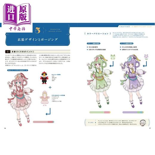 【中商原版】插画师双木树角色插画设计技法书 日文原版日韩 双木樹のキャラクターデザイン流技 世界観と個性が伝わる唯一無二のキャラづくり 商品图4
