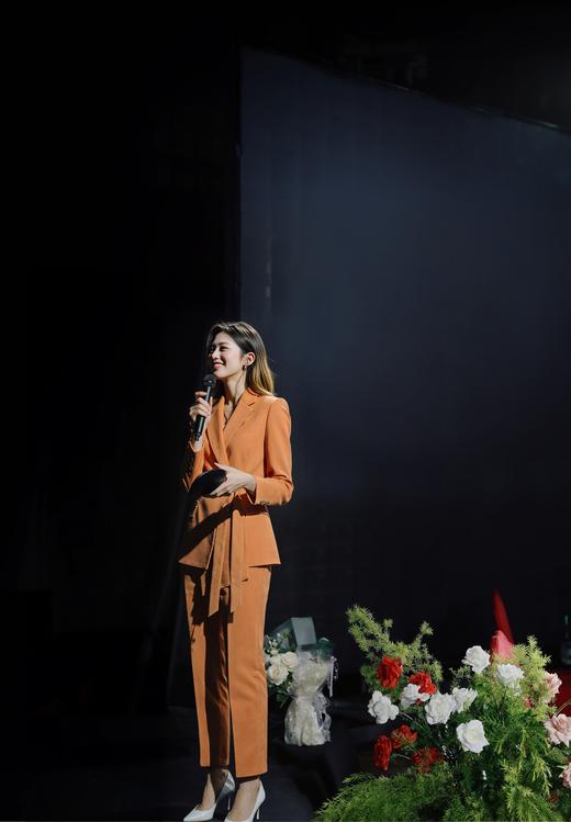 法小曼*子珍清仓福利橘色西装套装女时尚绑带显瘦职业装CP11375 商品图3