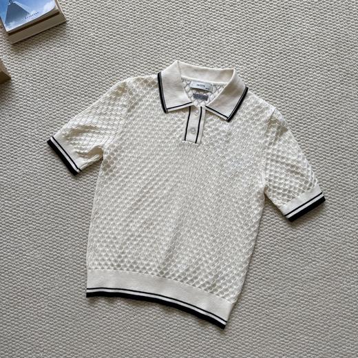 哈吉斯26春夏新款女士日常休闲通勤翻领针织Polo衫 商品图5