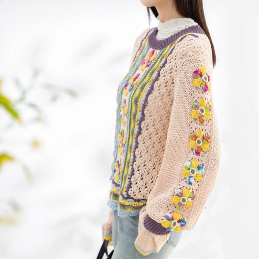 苏苏姐家暮色之夏上衣手工diy衣服钩针蕾丝编织自制材料包 商品图3