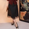 西子/夜来香25姆米桑蚕丝非遗香云纱松紧A字半身裙/BQYF0707 商品缩略图2