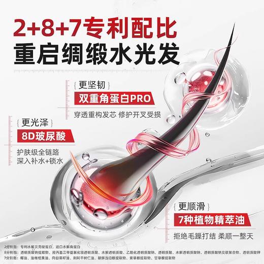 【抹1次=10次蛋白矫正】维特丝发膜 双重3D角蛋白养护 鱼子酱强韧修护 500ml/罐 商品图2