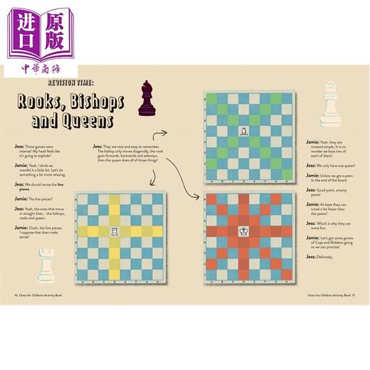 【中商原版】儿童国际象棋活动书 英文原版 Chess for Children Activity Book Sabrina Chevannes 商品图4