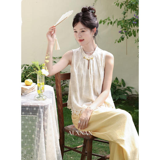 鹿向南【0428/20:00新品前1小时7折限量100件】黄色休闲裤 商品图4