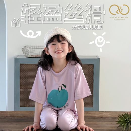 【儿童莱赛尔植物天丝家居服套装】丝滑凉感堪比真丝！贴服不磨，四面高弹无束缚，休闲居家！ 商品图7