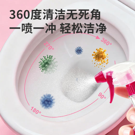 「买2发3」【一喷一冲 轻松洁净 强效除垢 祛味更留香】DeTerby迪果香氛型泡沫洁厕剂500ml 马桶清洁慕斯 360゜清洁无死角 香氛洁厕剂 商品图5