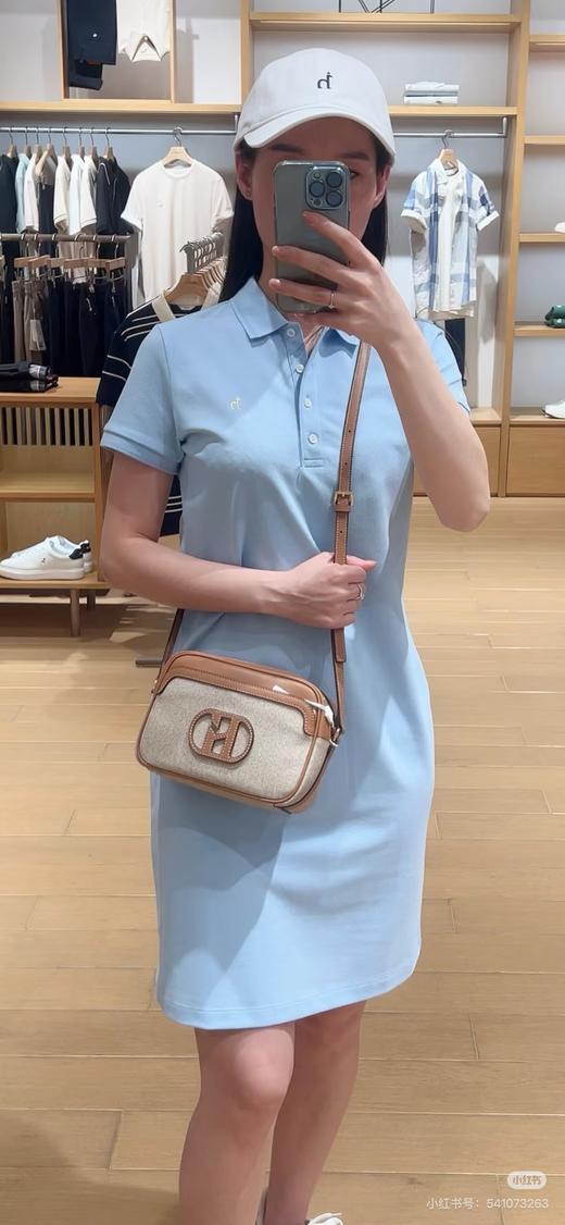 Hazzys哈吉斯夏季女装时尚短袖POLO连衣裙女士休闲通勤针织裙潮流 柜售同款 商品图3