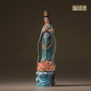 铜师傅《合掌观音（彩绘版）》客厅桌面青铜摆件 家居装饰工艺品 商品缩略图2
