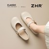 ZHR则则奶油白平底玛丽珍鞋2026新款复古优雅轻便百搭时尚单鞋女 商品缩略图4