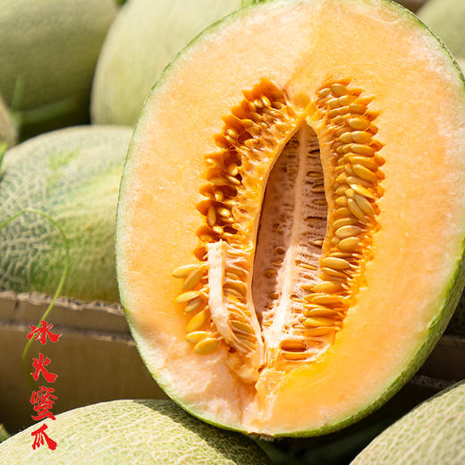 新疆三拼蜜瓜盲盒 三色哈密瓜宝盒 脆甜多汁 一藤一瓜 三种甜蜜 商品图2