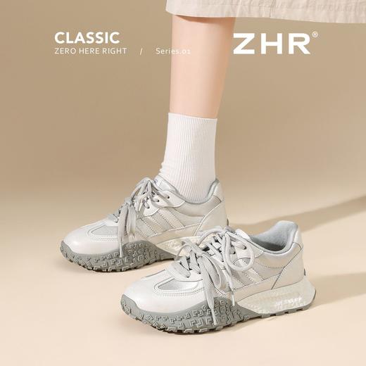 ZHR【3.5cm版】显高紫色德训鞋超软阿甘鞋2026春新款气质休闲鞋 商品图7