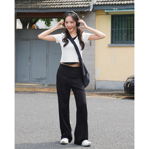 基本款莫代尔U领拼接T恤-纪念日百货门店同款170943896 商品图3