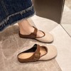 【透气版❗️勃肯鞋包头半拖鞋】时尚鞋床设计，柔软亲肤，舒适不磨脚， 呵护您的双足，包头外穿轻便简约风拖鞋夏季新款法式复古懒人鞋女 商品缩略图1
