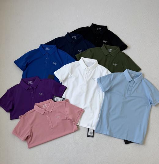 ARC男女刺绣LOGO翻领Polo衫情侣款高尔夫短袖 商品图0