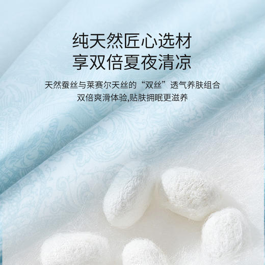 【店庆提前购】10楼 安睡宝  100%莱赛尔北方野蚕丝夏被-戴安娜/欧蒂丝 吊牌价1999-2699元 活动价499-699元 商品图3