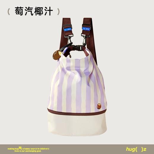 【清单专属】hugz水桶包干湿分离收纳包男女童沙滩大容量游泳包便携双肩背包 商品图5