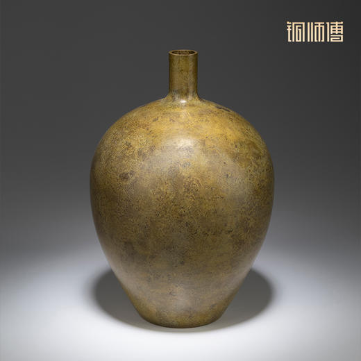 铜师傅 铜摆件《铜师傅铜器之九寸兰型》花瓶摆件客厅书房装饰品 商品图3