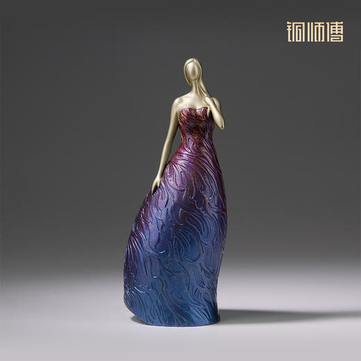 铜师傅《美韵》客厅桌面铜摆件 家居装饰工艺品 商品图4