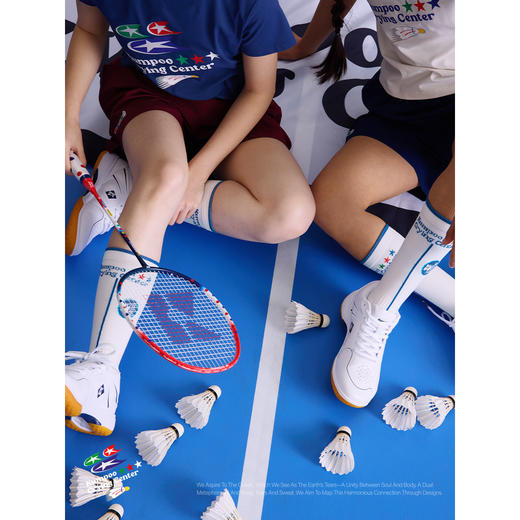 CryingCenterxKumpoo薰风联名2.0 运动复古羽毛球压力袜 男女款 商品图2