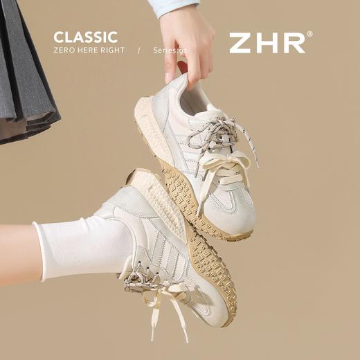 ZHR【3.5cm版】显高紫色德训鞋超软阿甘鞋2026春新款气质休闲鞋 商品图6