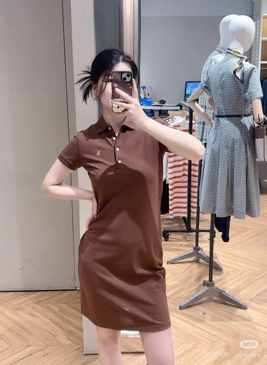 Hazzys哈吉斯夏季女装时尚短袖POLO连衣裙女士休闲通勤针织裙潮流 柜售同款 商品图4