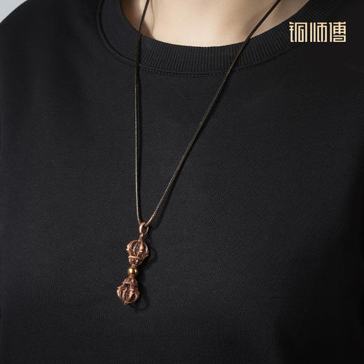 铜师傅《金刚杵（小号）》紫铜黄铜吊坠 家居工艺品挂件 商品图4
