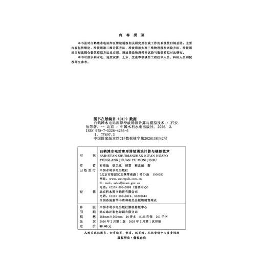 白鹤滩水电站库岸滑坡涌浪计算与模拟技术 商品图4