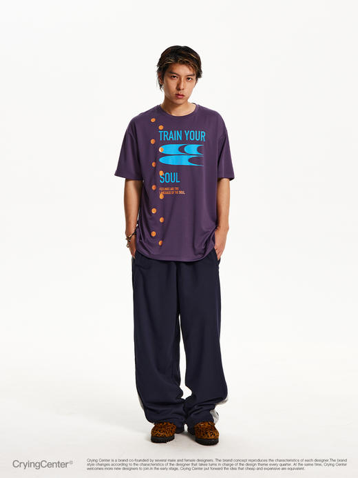 CryingCenter波点口号logo速干T恤短袖运动健身跑步宽松 哭喊中心 商品图6