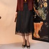 西子/夜来香25姆米桑蚕丝非遗香云纱松紧A字半身裙/BQYF0707 商品缩略图0