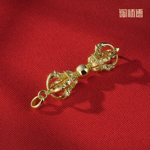 铜师傅《金刚杵（小号）》紫铜黄铜吊坠 家居工艺品挂件 商品图1