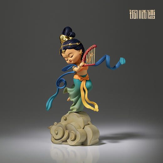 铜师傅 正版授权《敦煌联名飞天(可爱版)》客厅家居装饰品摆件 商品图1