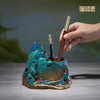 铜师傅《千里江山笔筒》家居饰品桌面客厅书房铜摆件送老师礼物 商品缩略图4